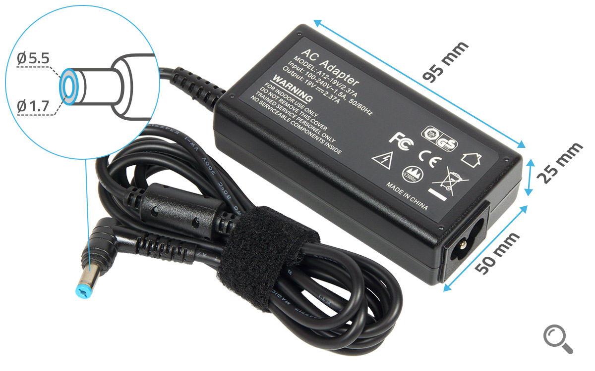 Chargeur et câble d'alimentation PC GENERIQUE Adaptateur Alimentation Chargeur  pour ordinateur portable HP COMPAQ CHROMEBOOK 14-X031NB - Visiodirect 